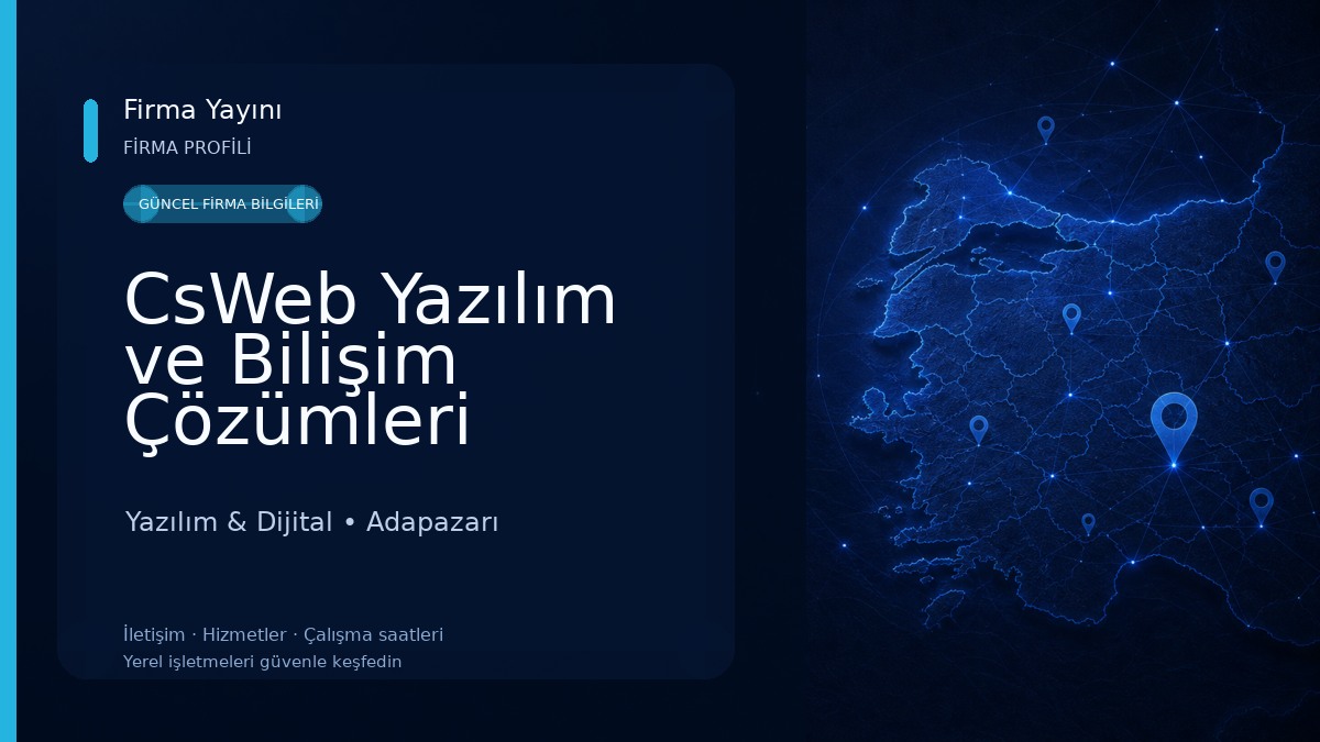 CsWeb Yazılım ve Bilişim Çözümleri Yazılım & Dijital