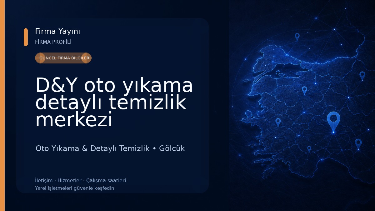 D&Y oto yıkama detaylı temizlik merkezi Oto Yıkama & Detaylı Temizlik