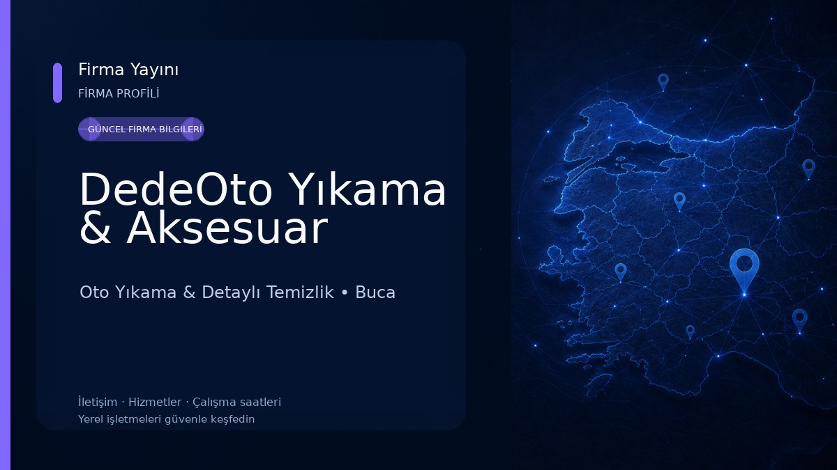DedeOto Yıkama & Aksesuar Oto Yıkama & Detaylı Temizlik