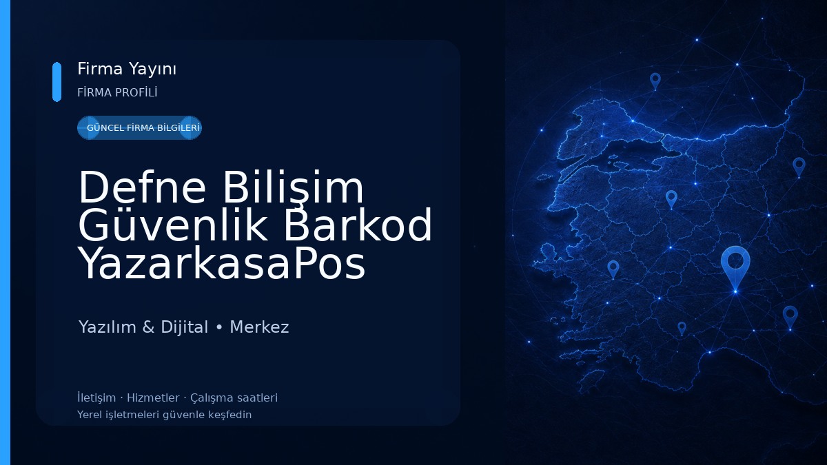 Defne Bilişim Güvenlik Barkod YazarkasaPos Sistemleri Yazılım & Dijital