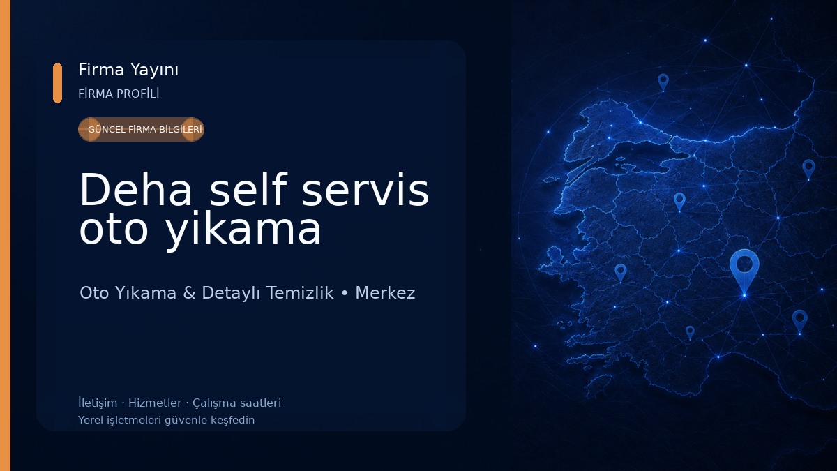 Deha self servis oto yikama Oto Yıkama & Detaylı Temizlik