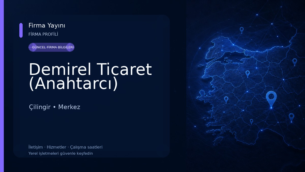 Demirel Ticaret (Anahtarcı) Çilingir