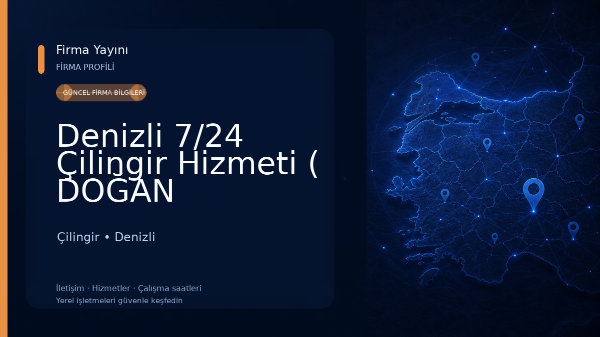 Denizli 7/24 Çilingir Hizmeti ( DOĞAN ANAHTAR)