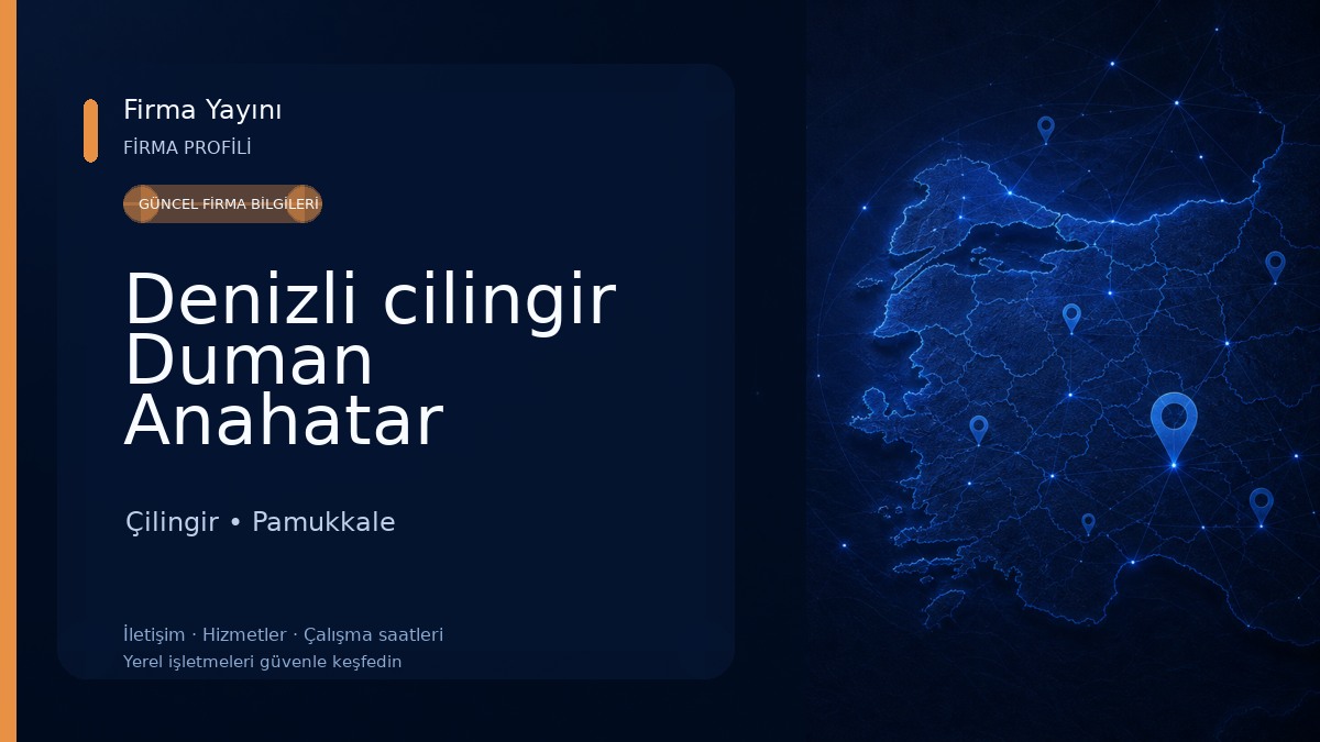 Denizli cilingir Duman Anahatar