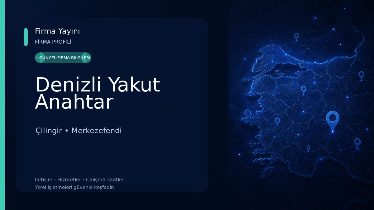 Denizli Yakut Anahtar Çilingir