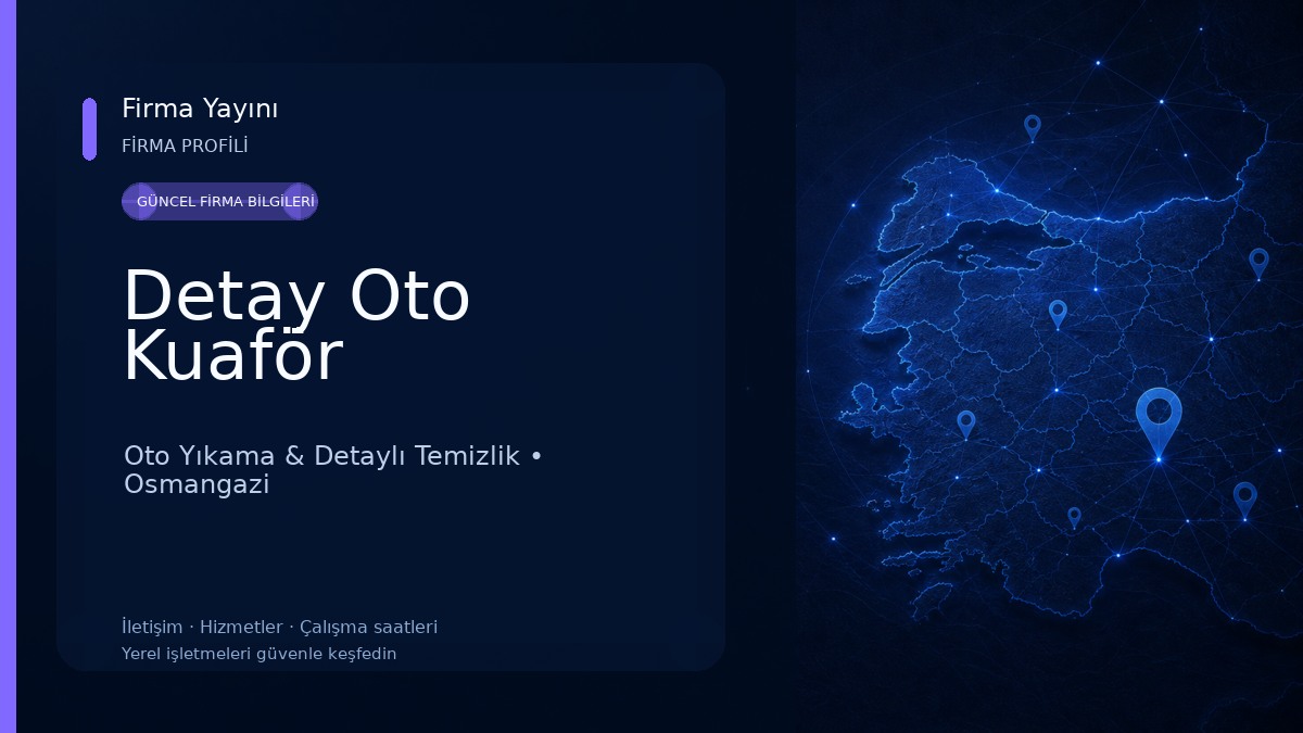 Detay Oto Kuaför Oto Yıkama & Detaylı Temizlik
