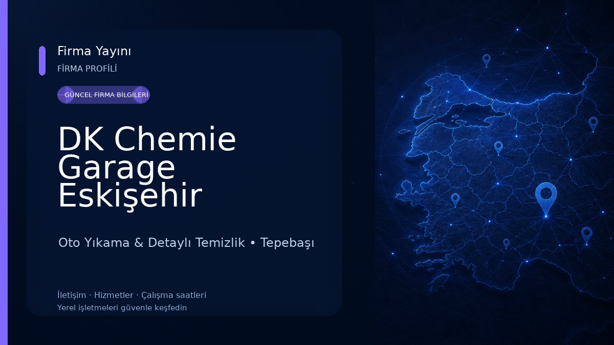 DK Chemie Garage Eskişehir Oto Yıkama & Detaylı Temizlik