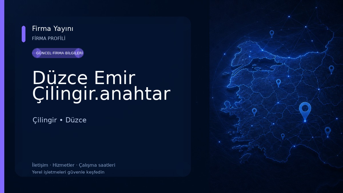 Düzce Emir Çilingir.anahtar Çilingir