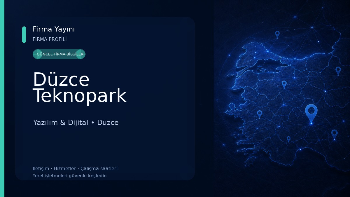 Düzce Teknopark Yazılım & Dijital