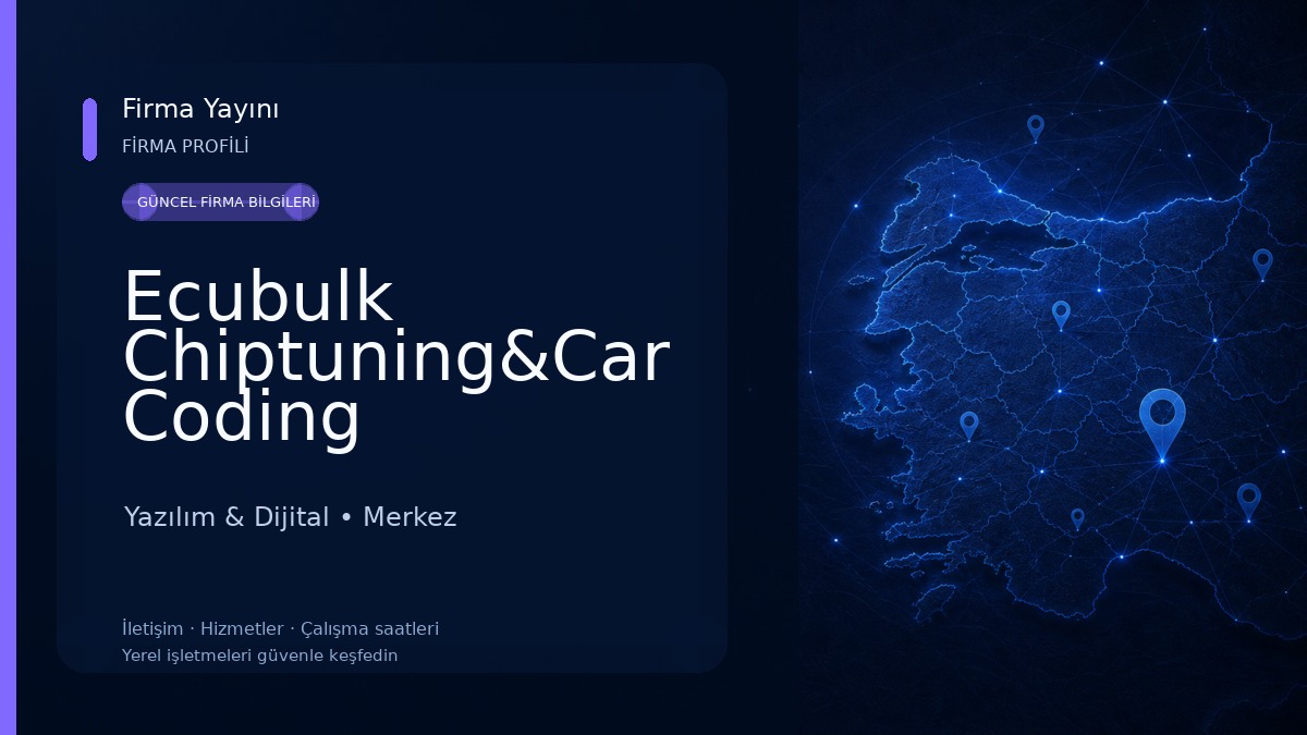 Ecubulk Chiptuning&Car Coding Yazılım & Dijital