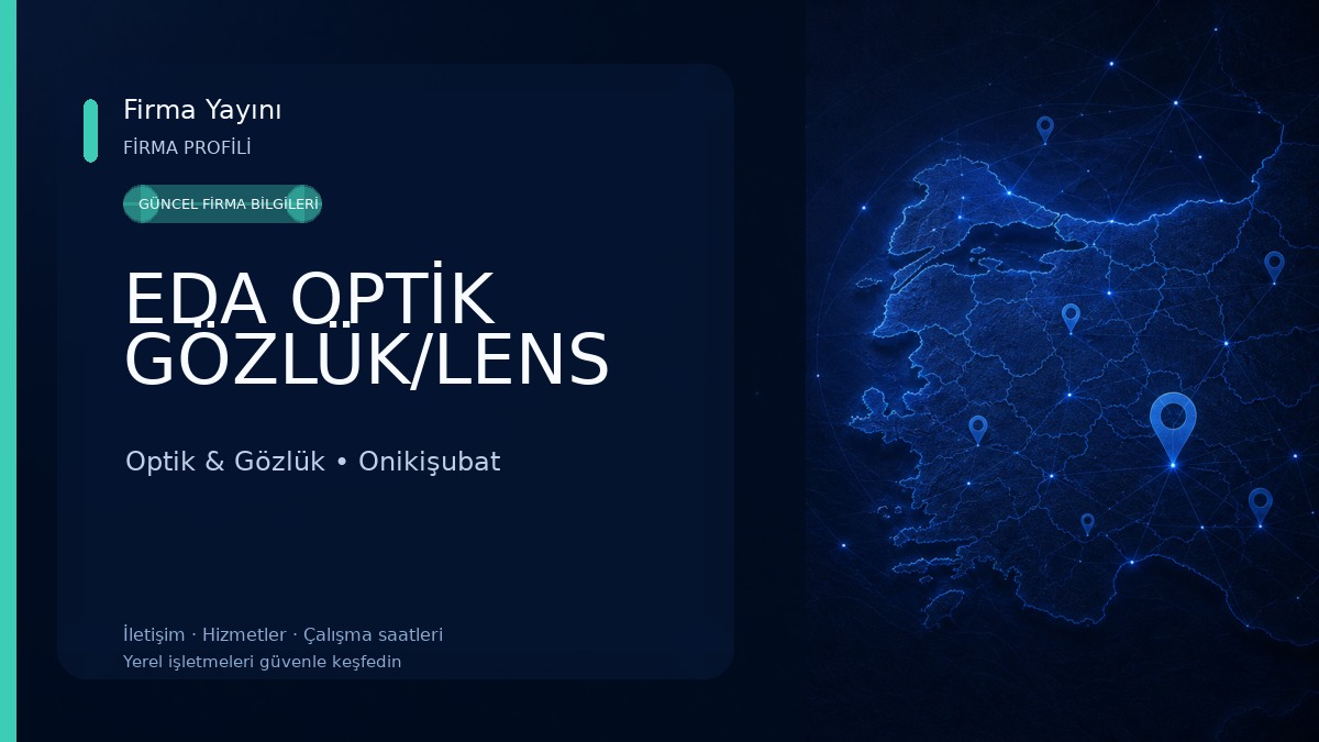 EDA OPTİK GÖZLÜK/LENS Optik & Gözlük