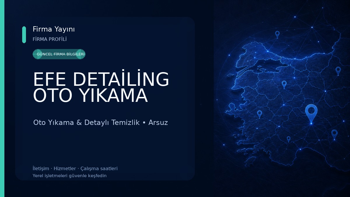 EFE DETAİLİNG OTO YIKAMA