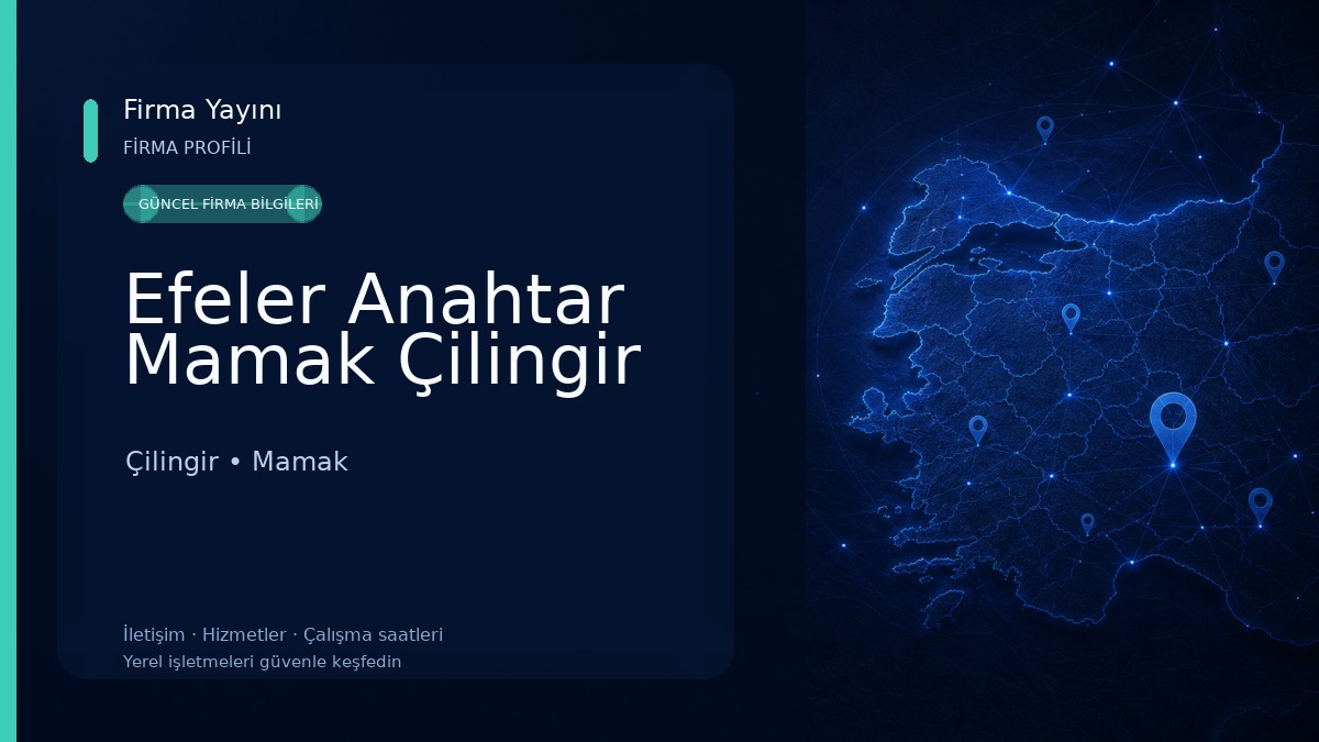 Efeler Anahtar Mamak Çilingir Çilingir