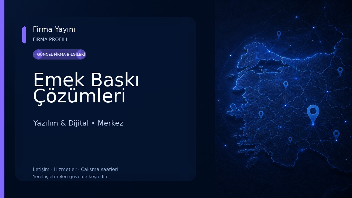 Emek Baskı Çözümleri