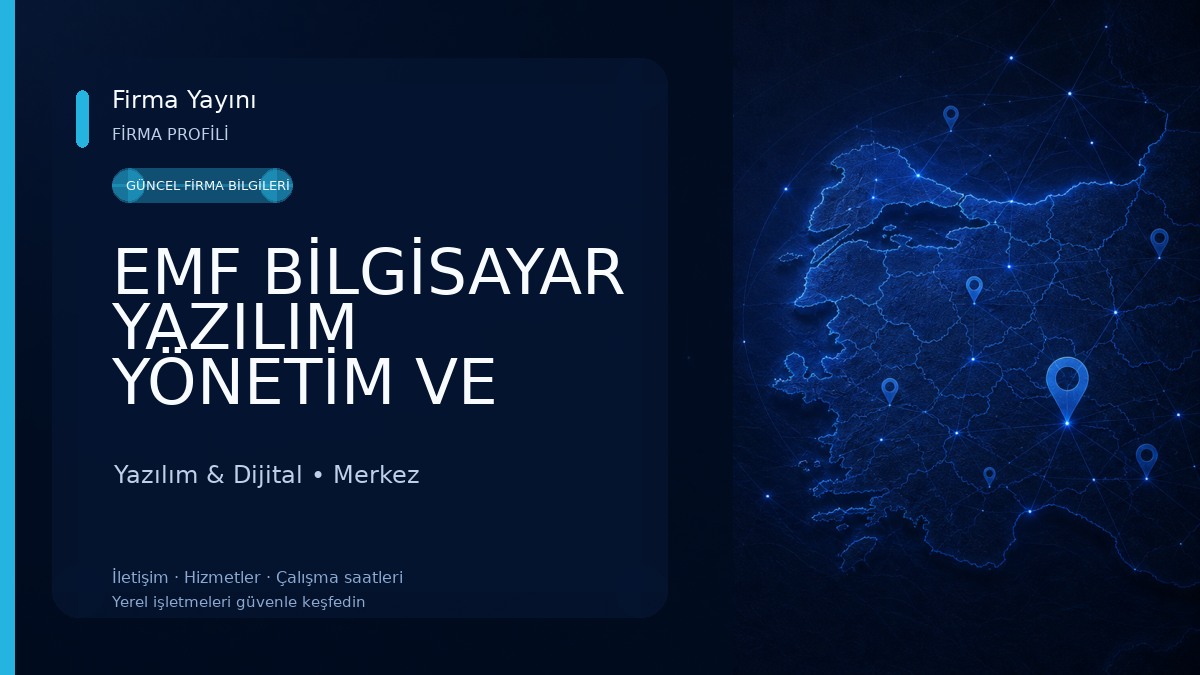 EMF BİLGİSAYAR YAZILIM YÖNETİM VE DANIŞMANLIK HİZMETLERİ - Mikro Yazılım