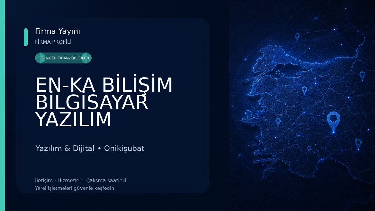 EN-KA BİLİŞİM BİLGİSAYAR YAZILIM Yazılım & Dijital