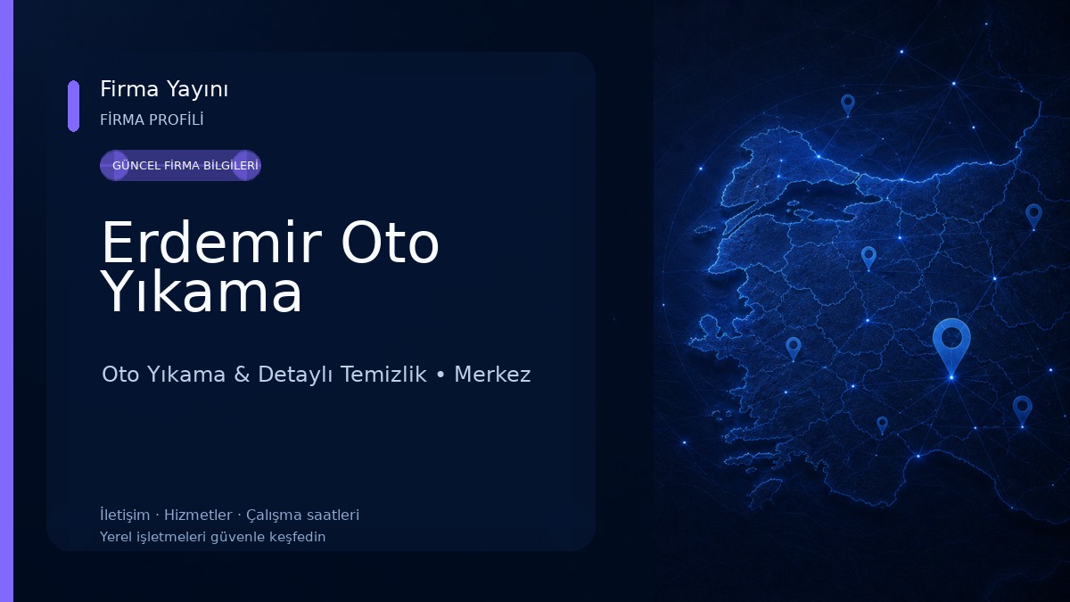 Erdemir Oto Yıkama Oto Yıkama & Detaylı Temizlik