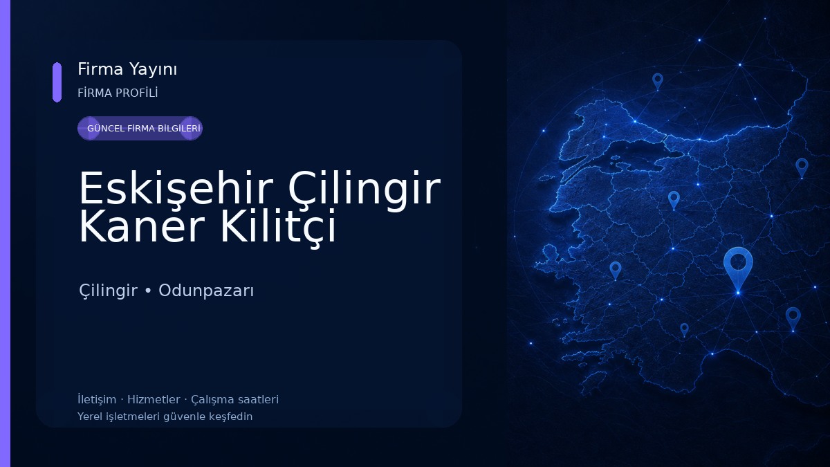 Eskişehir Çilingir Kaner Kilitçi Çilingir