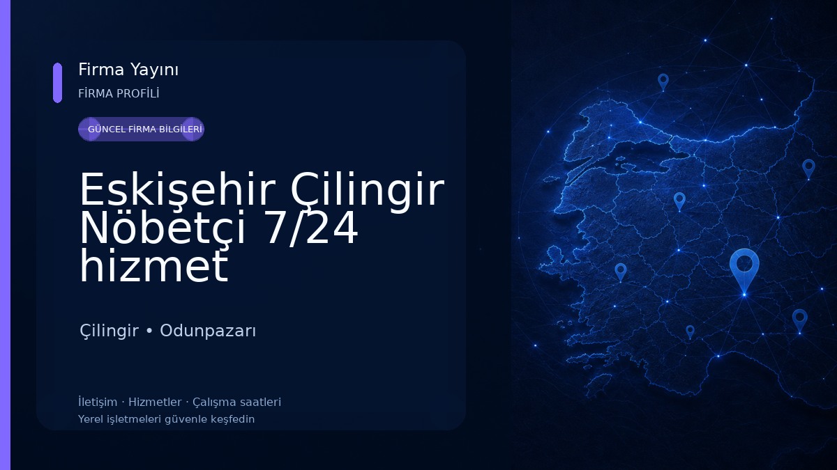 Eskişehir Çilingir Nöbetçi 7/24 hizmet Çilingir