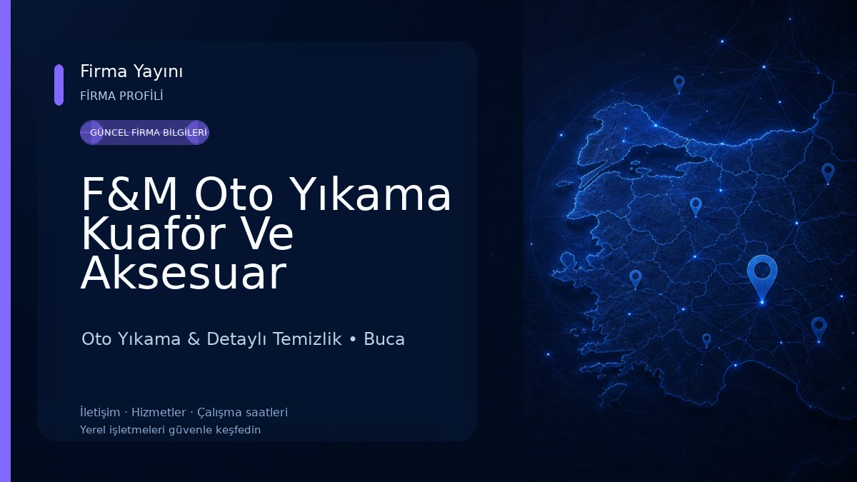 F&M Oto Yıkama Kuaför Ve Aksesuar Oto Yıkama & Detaylı Temizlik