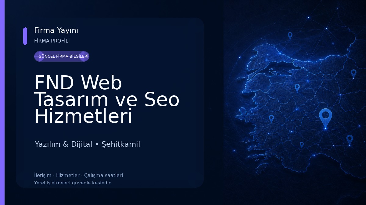 FND Web Tasarım ve Seo Hizmetleri Yazılım & Dijital