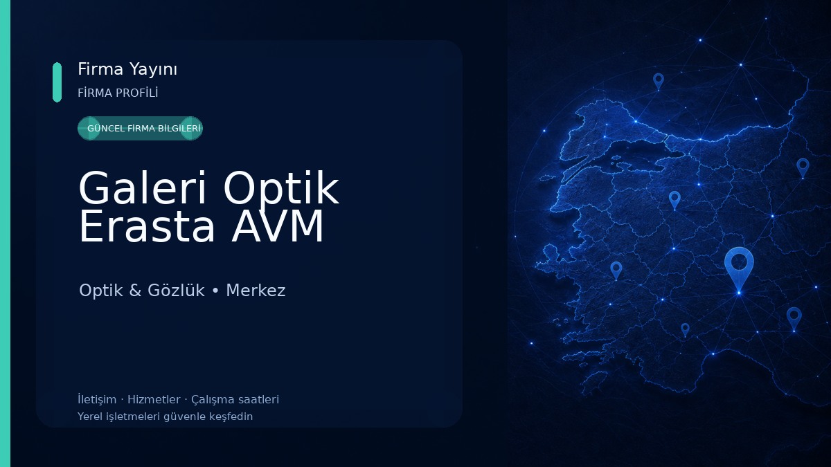 Galeri Optik Erasta AVM Optik & Gözlük
