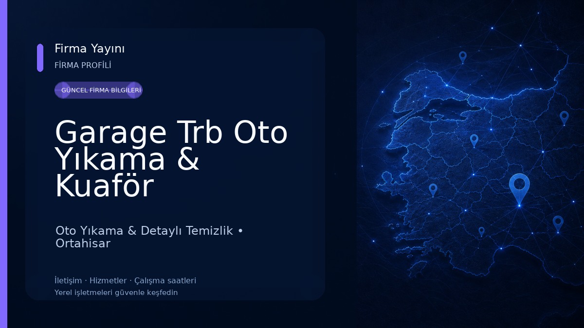 Garage Trb Oto Yıkama & Kuaför Oto Yıkama & Detaylı Temizlik