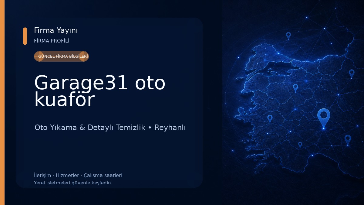 Garage31 oto kuaför Oto Yıkama & Detaylı Temizlik