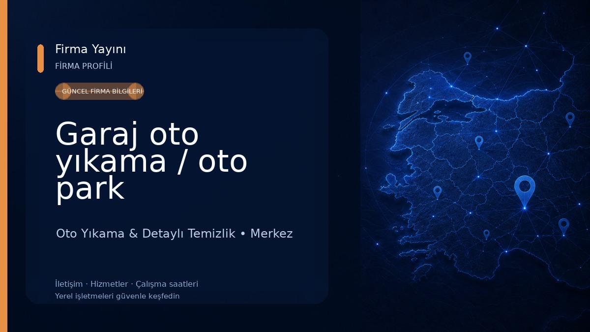Garaj oto yıkama / oto park Oto Yıkama & Detaylı Temizlik