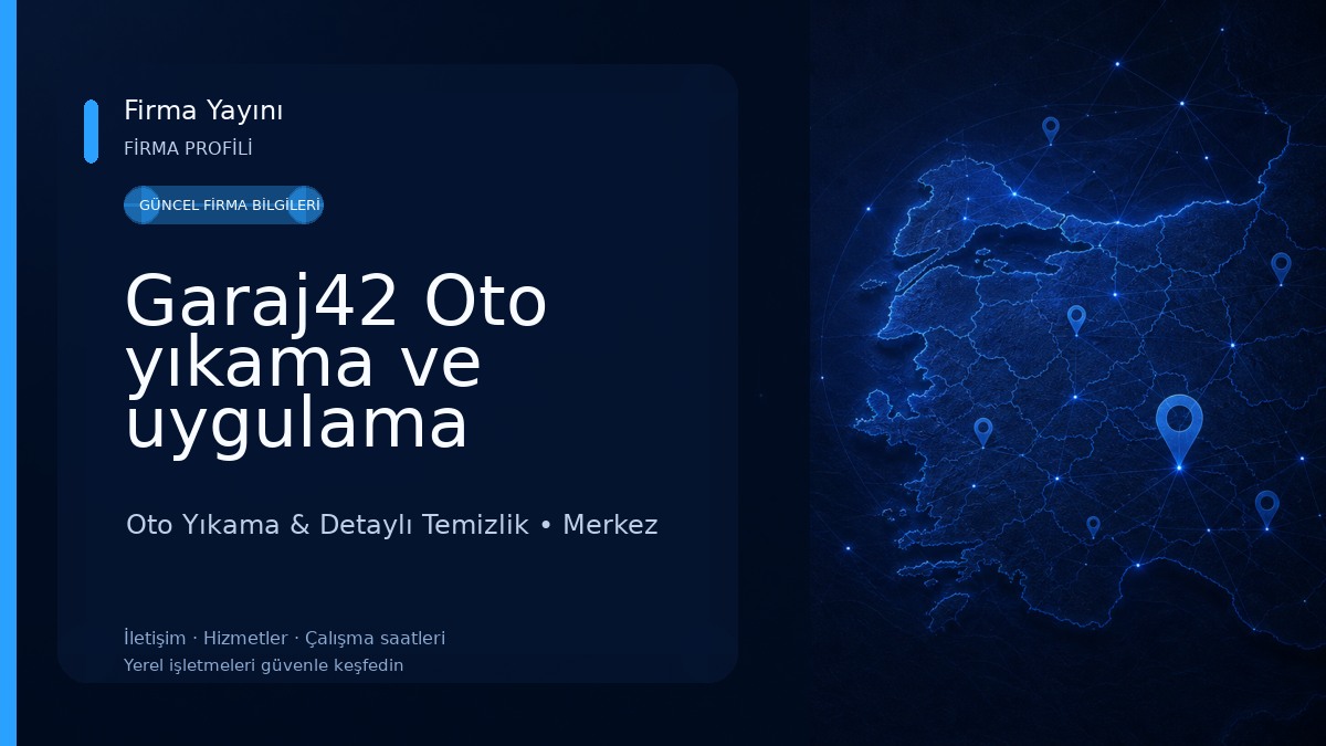 Garaj42 Oto yıkama ve uygulama merkezi Oto Yıkama & Detaylı Temizlik