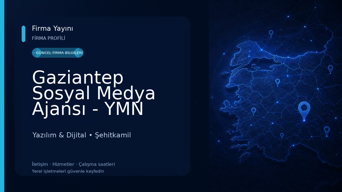 Gaziantep Sosyal Medya Ajansı - YMN Creative Yazılım & Dijital