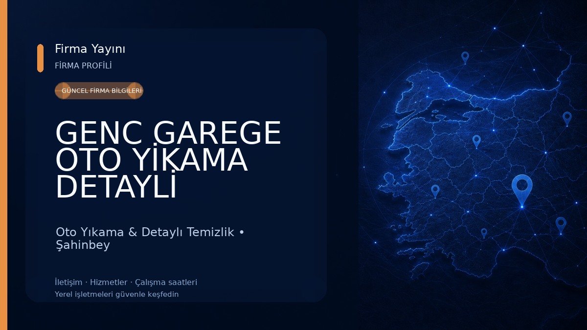 GENC GAREGE OTO YİKAMA DETAYLİ TEMİZLİK Oto Yıkama & Detaylı Temizlik