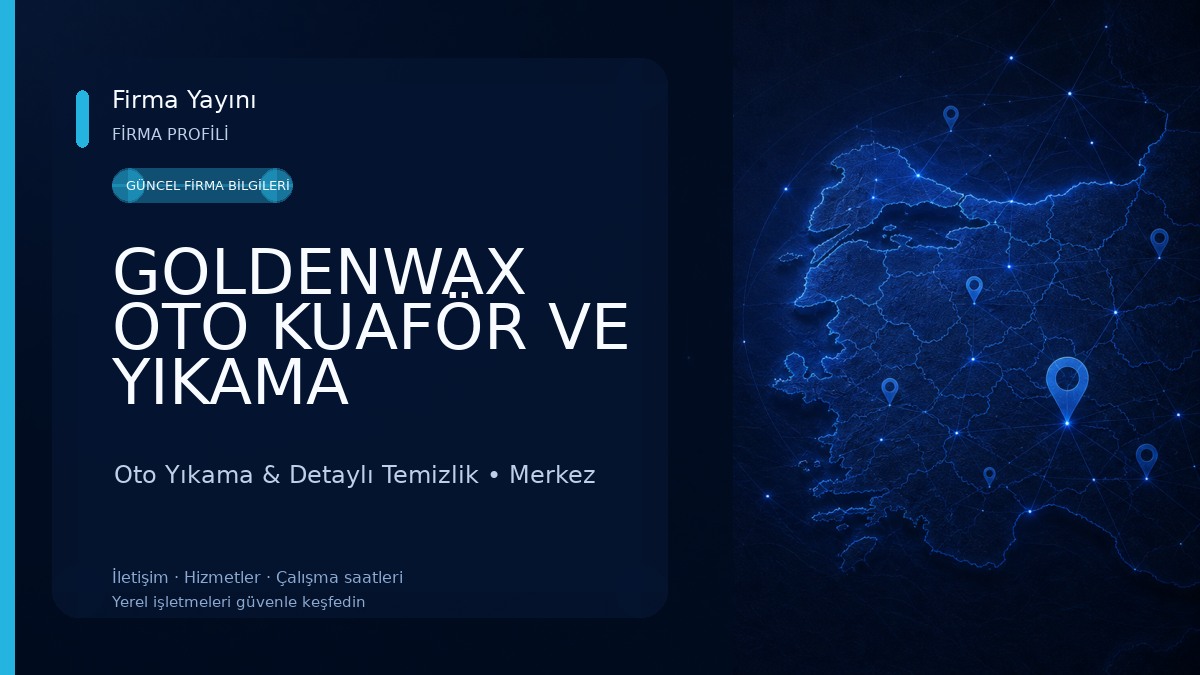 GOLDENWAX OTO KUAFÖR VE YIKAMA