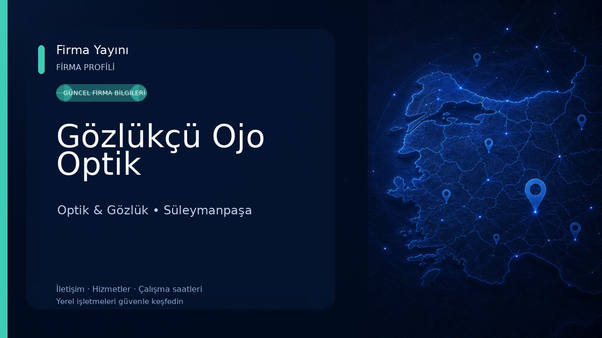 Gözlükçü Ojo Optik Optik & Gözlük