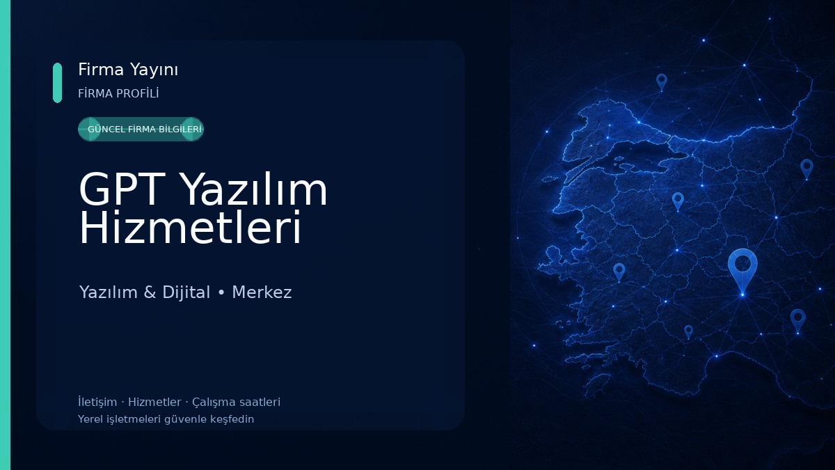 GPT Yazılım Hizmetleri 