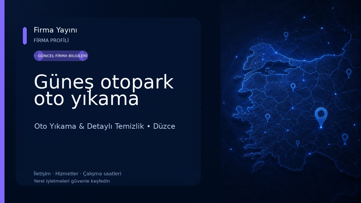 Güneş otopark oto yıkama Oto Yıkama & Detaylı Temizlik