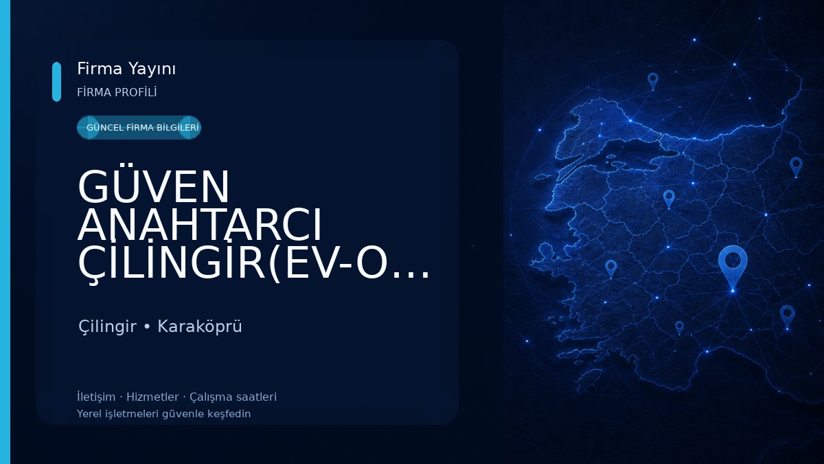 GÜVEN ANAHTARCI ÇİLİNGİR(EV-OTO)KUMANDA Çilingir
