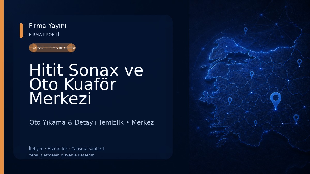 Hitit Sonax ve Oto Kuaför Merkezi