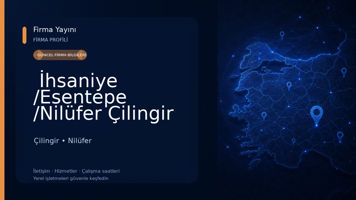 ️ İhsaniye /Esentepe /Nilüfer Çilingir Çilingir