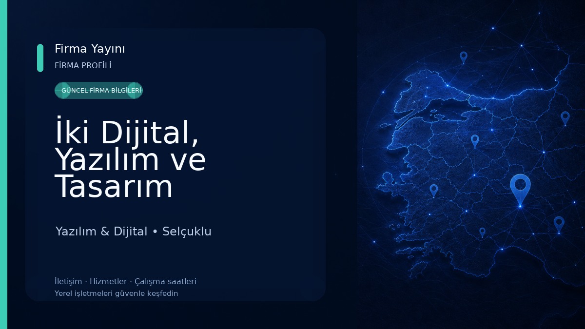 İki Dijital, Yazılım ve Tasarım Çözümleri Yazılım & Dijital
