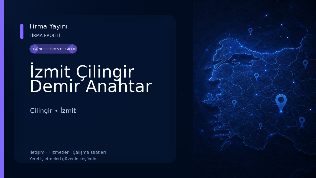 İzmit Çilingir Demir Anahtar