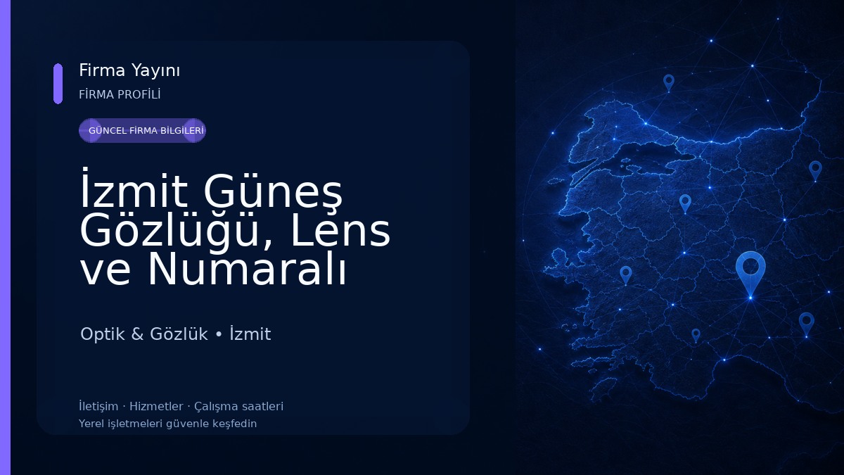 İzmit Güneş Gözlüğü, Lens ve Numaralı Gözlük: Müjdat Optik Optik & Gözlük