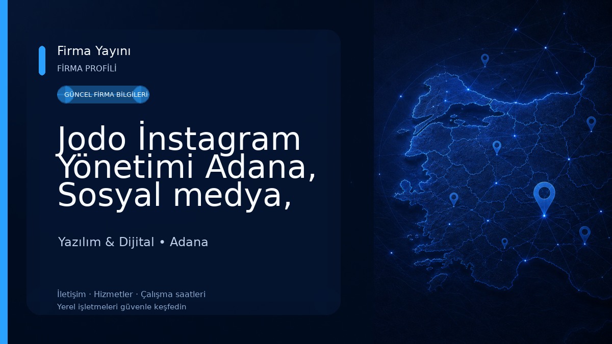 Jodo İnstagram Yönetimi Adana, Sosyal medya, Google Seo, Google üst sıra, Web sitesi