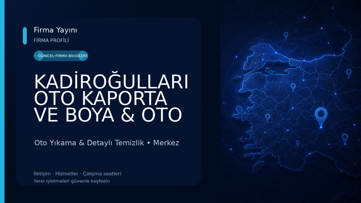 KADİROĞULLARI OTO KAPORTA VE BOYA & OTO YIKAMA DETAİLİNG Oto Yıkama & Detaylı Temizlik
