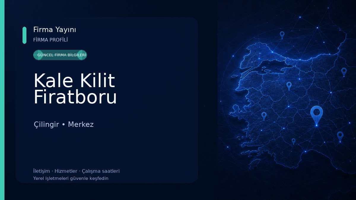 Kale Kilit Firatboru Çilingir