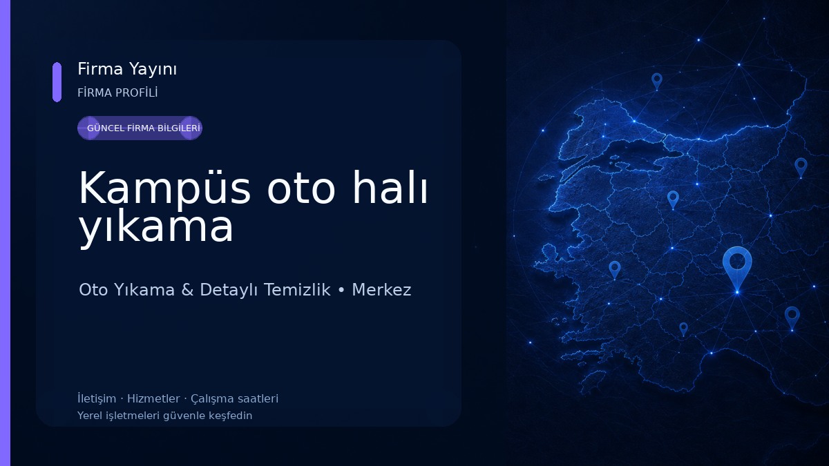 Kampüs oto halı yıkama