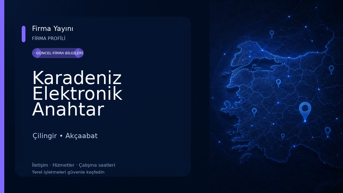 Karadeniz Elektronik Anahtar Çilingir