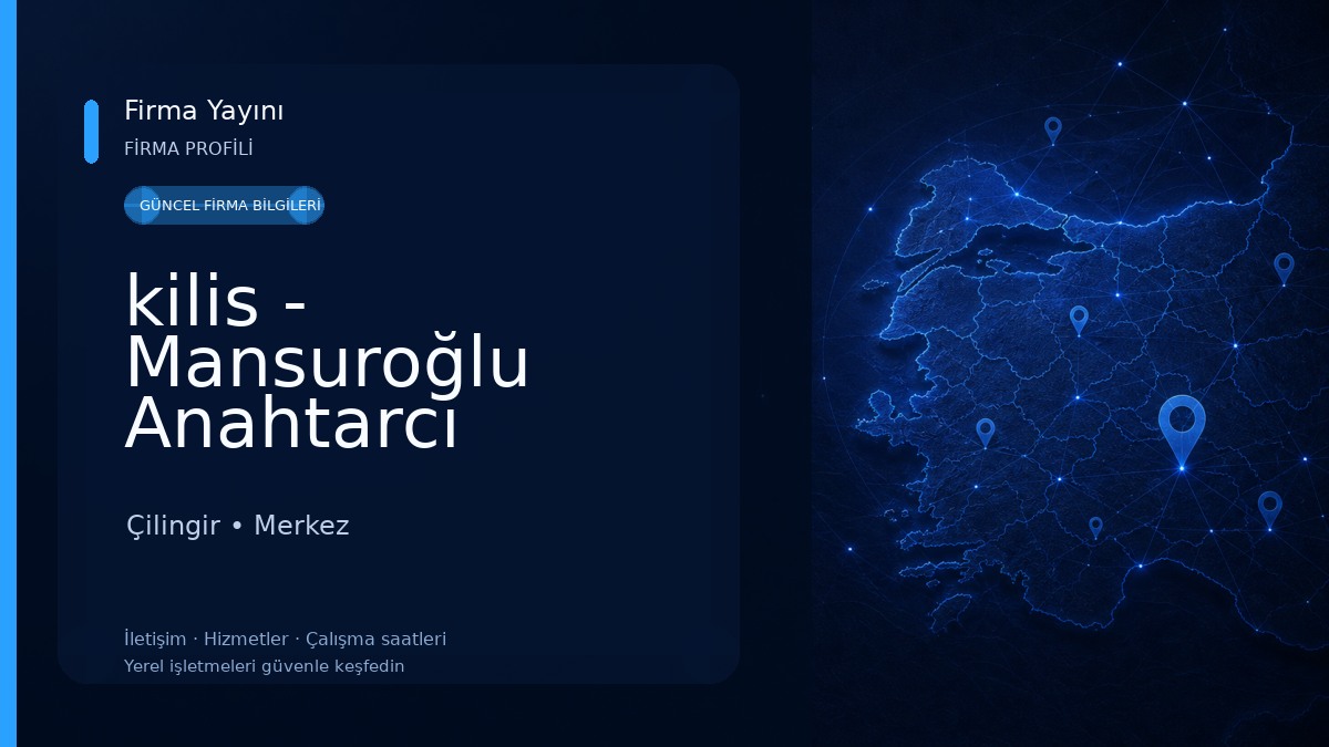 kilis - Mansuroğlu Anahtarcı مفاتيح المنصور - كلس