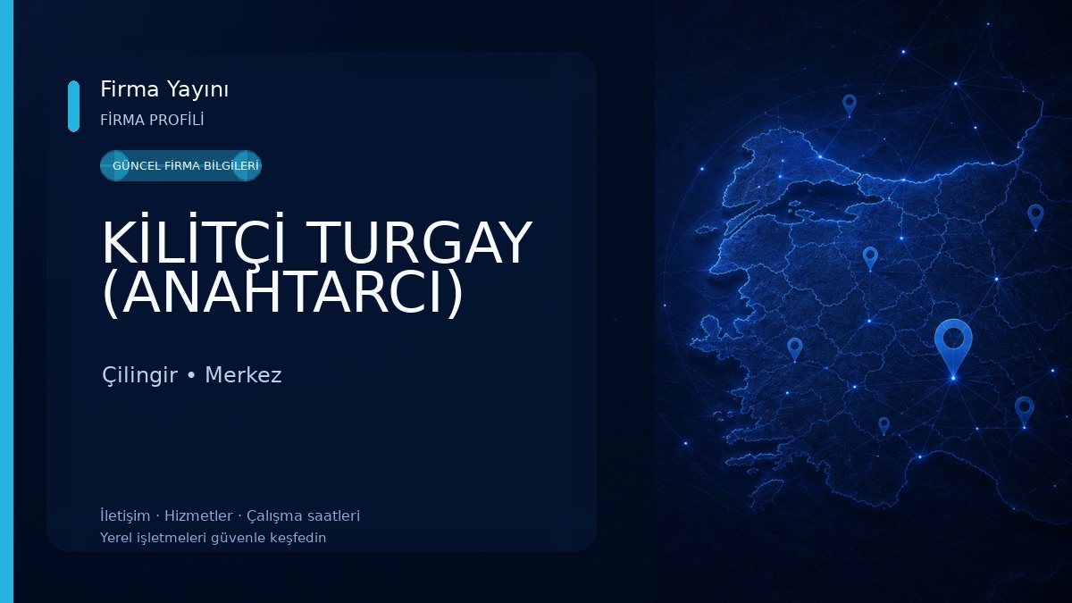 KİLİTÇİ TURGAY (ANAHTARCI) 