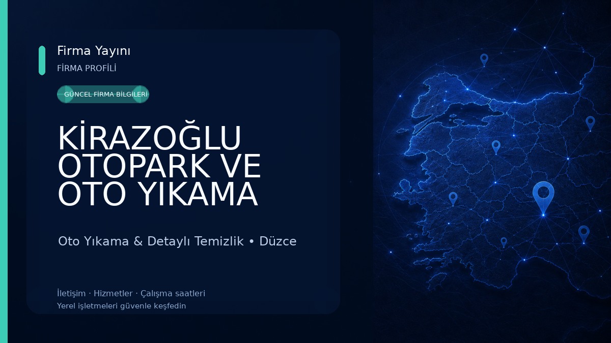KİRAZOĞLU OTOPARK VE OTO YIKAMA Oto Yıkama & Detaylı Temizlik